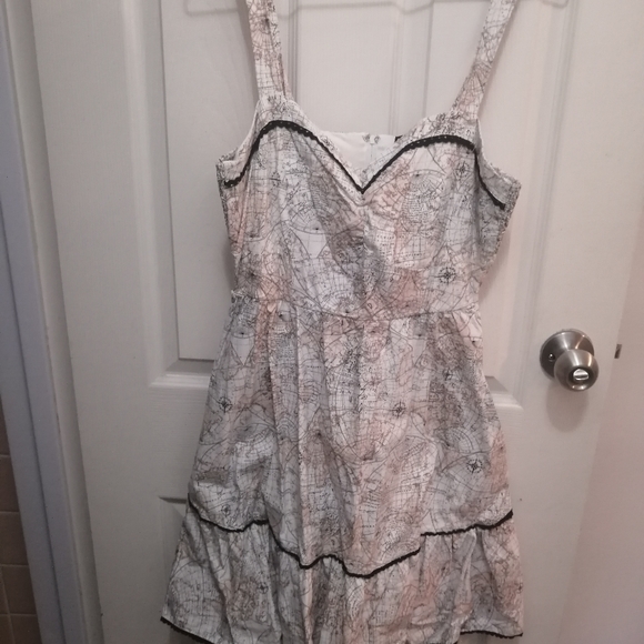 World Map Dress mini/mid length - Picture 4 of 6